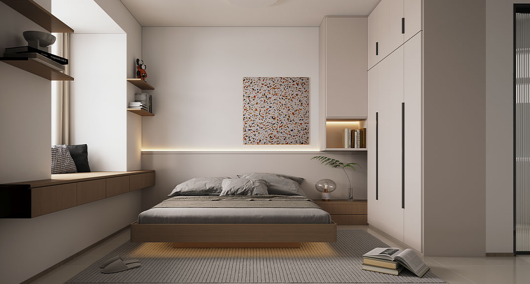 藍天尚東區128㎡三室兩廳臥室現代簡約風格裝修案例效果圖.jpg